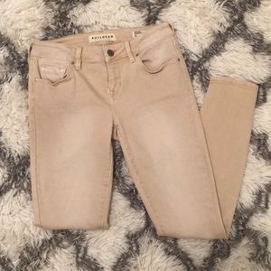 Khaki wash skinny jeans